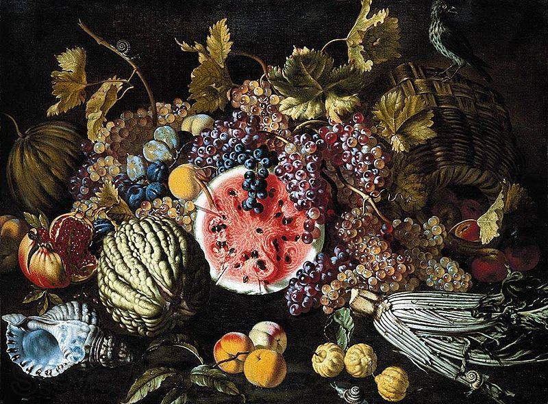 RUOPPOLO, Giovanni Battista Bodegon con frutas de Giovanni Battista Ruoppolo Norge oil painting art